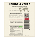 Heinde & Verre Fruity Piura Peru, 71% Dark Chocolate, 70g