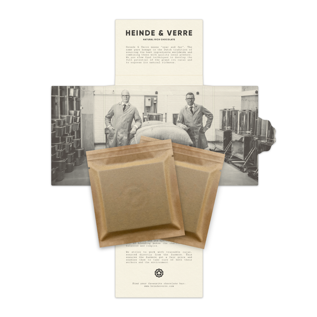 Heinde & Verre Balmy Brazil, 62% Dark Milk Chocolate, 70g