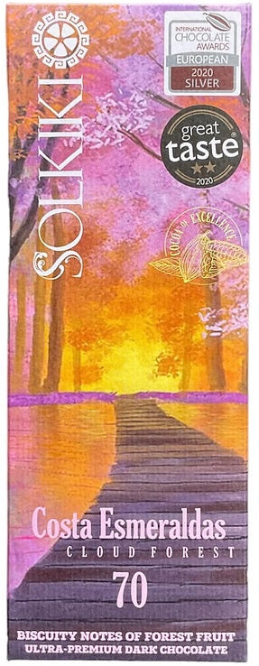 Solkiki Costa Esmeraldas 70, 70% Dark Chocolate, 56g