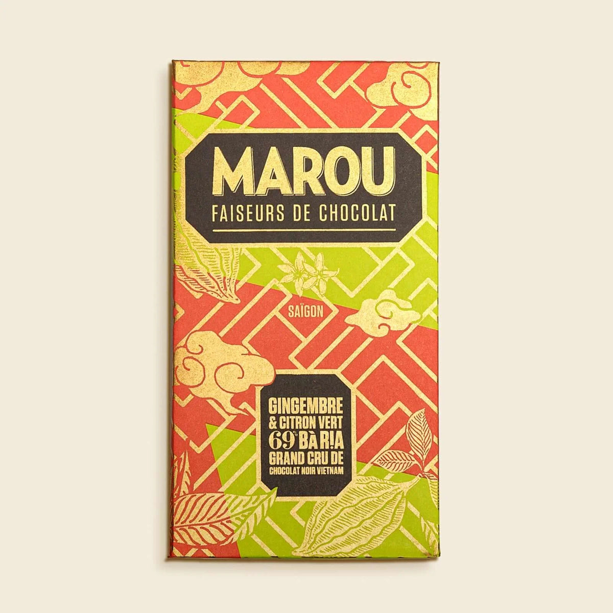 Marou Bà Rịa 69% Ginger & Lime, 80g