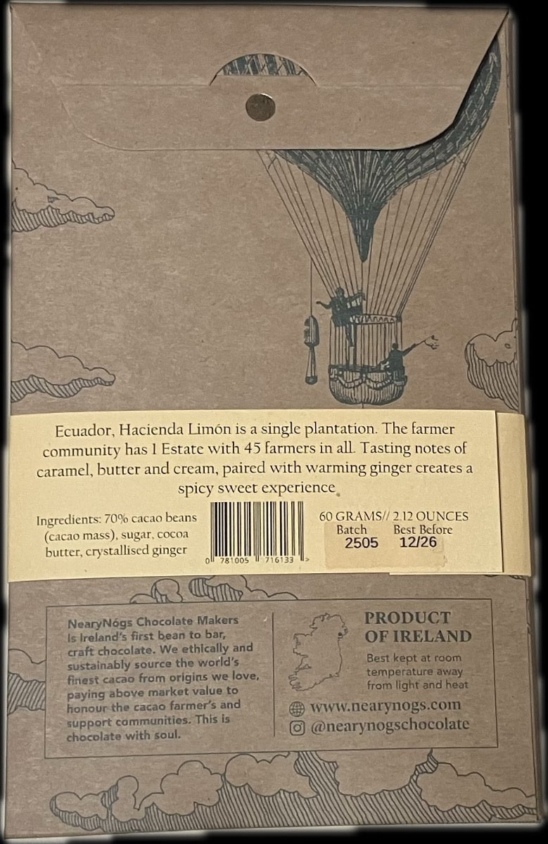 NearyNógs Ginger 70%, 60g