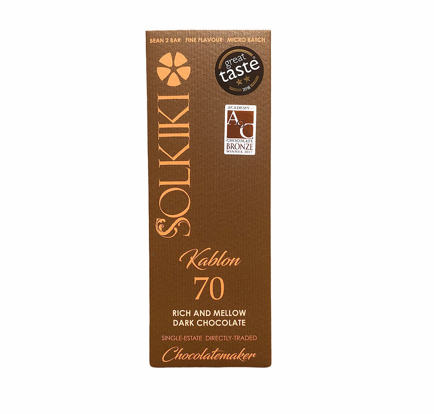 Solkiki Kablon 70, 70% Dark Chocolate, 56g