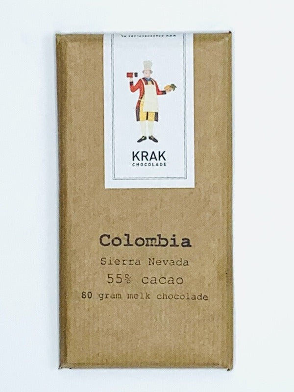 Krak Colombia Sierra Nevada 55% Milk Chocolate, 80g