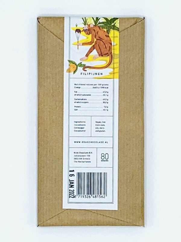 Krak Philippines Kablon Farms 70% Dark Chocolate, 80g