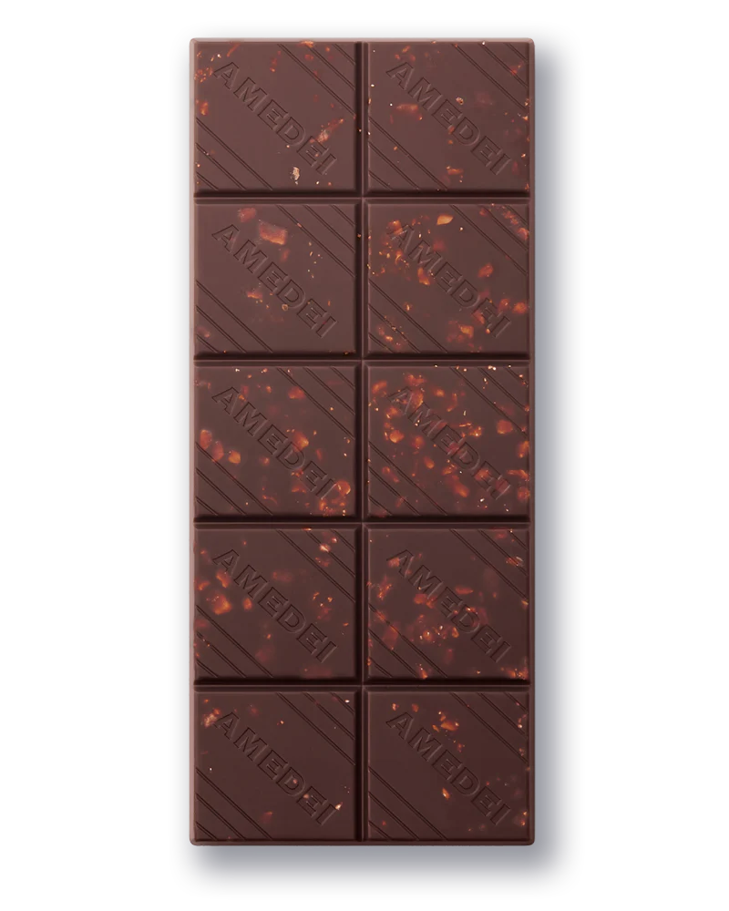 Amedei Dark Chocolate with Almonds 63%, 50g