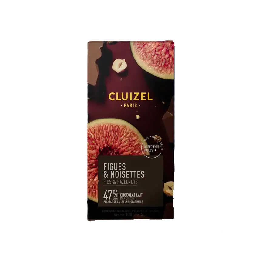 Cluizel Fig & Hazelnut 47%, 100g